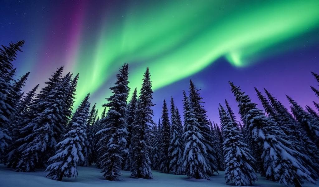 Chasing the aurora on a clear night