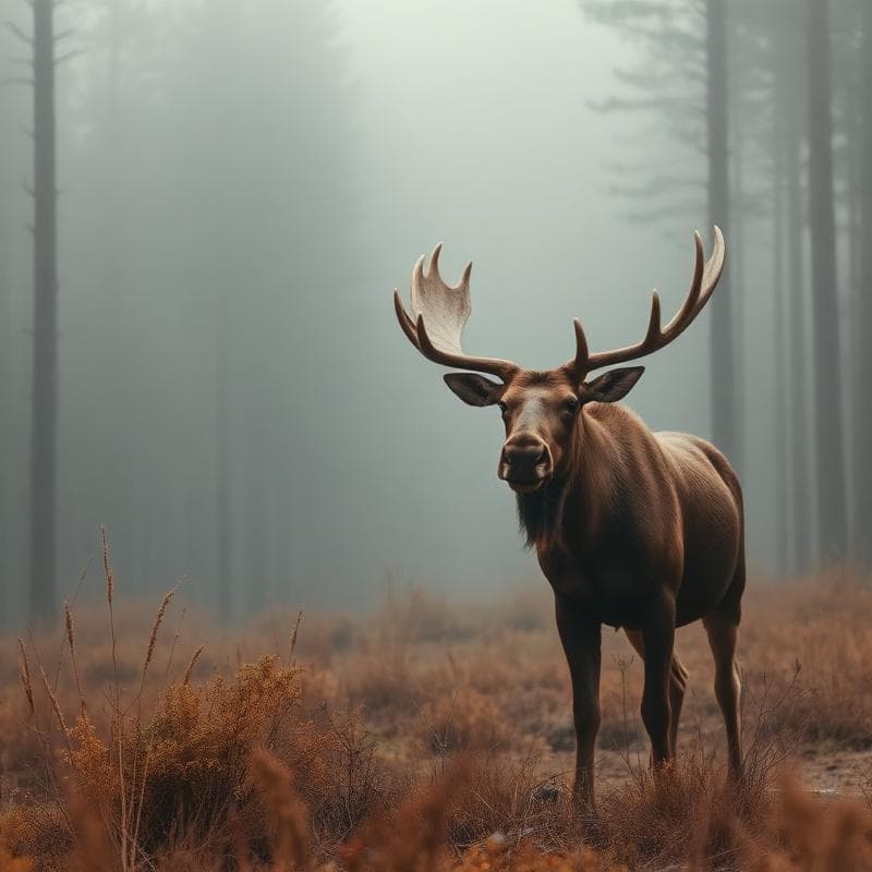 Meeting a Moose on the Trail